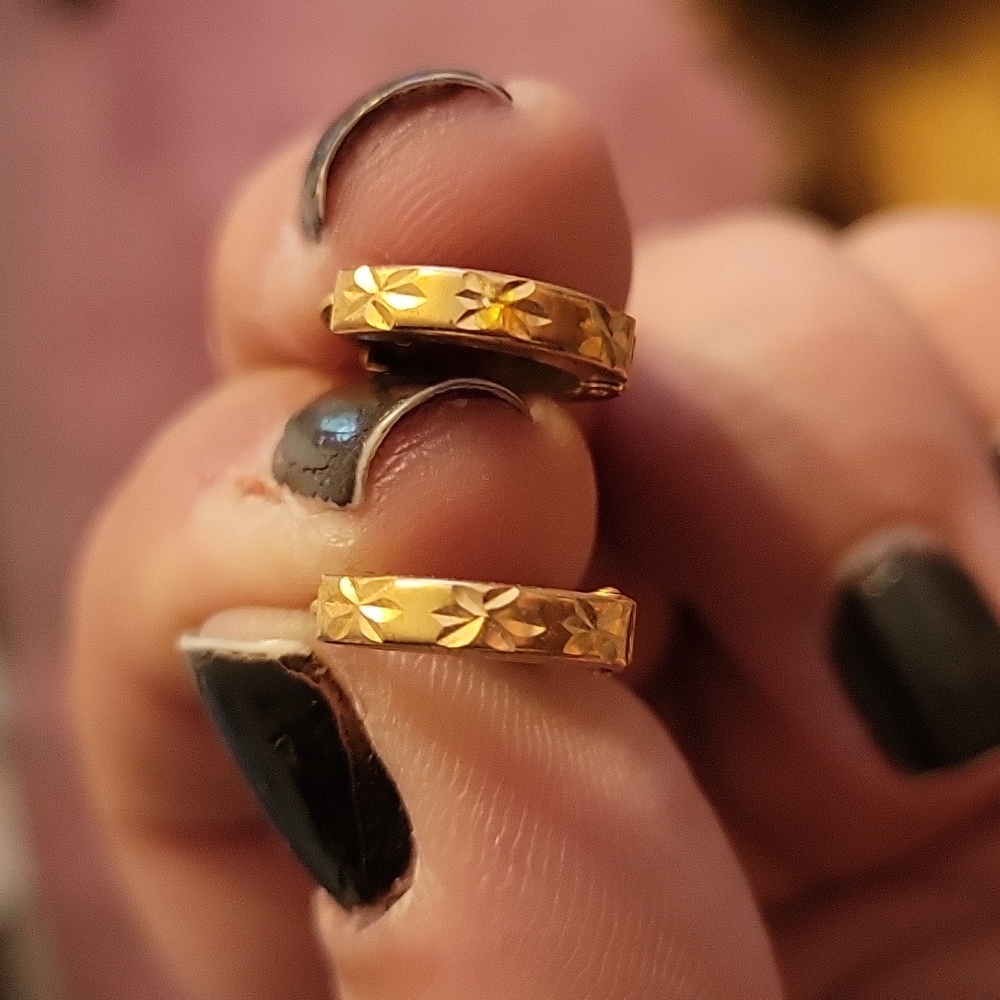 14k Gold Children's Huggie Earrings